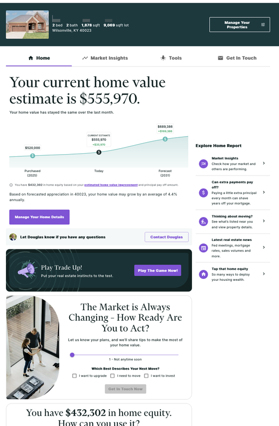 A sample BenePath Home Report